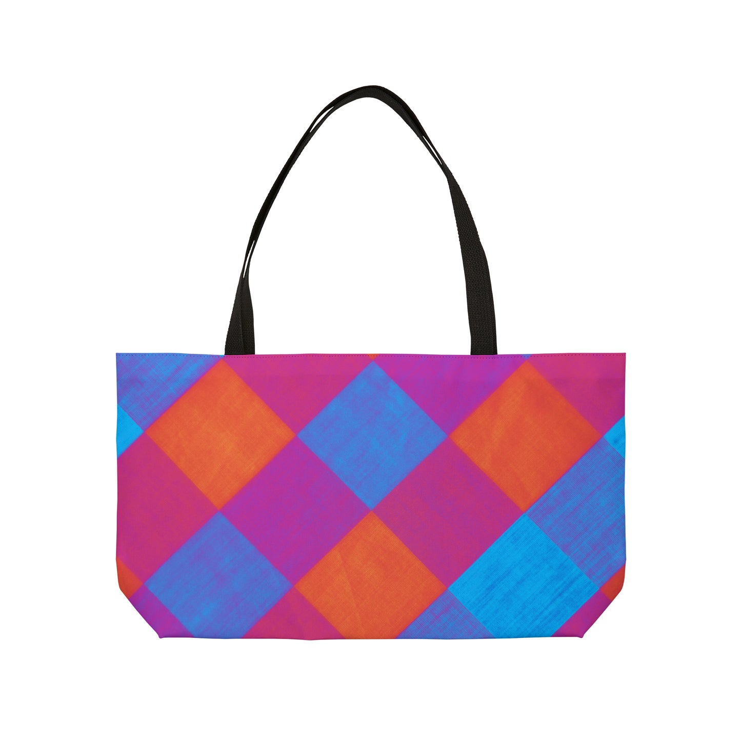 Loud Bang Plaid Weekender Tote Bag