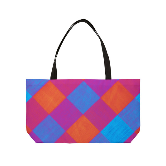 Loud Bang Plaid Weekender Tote Bag