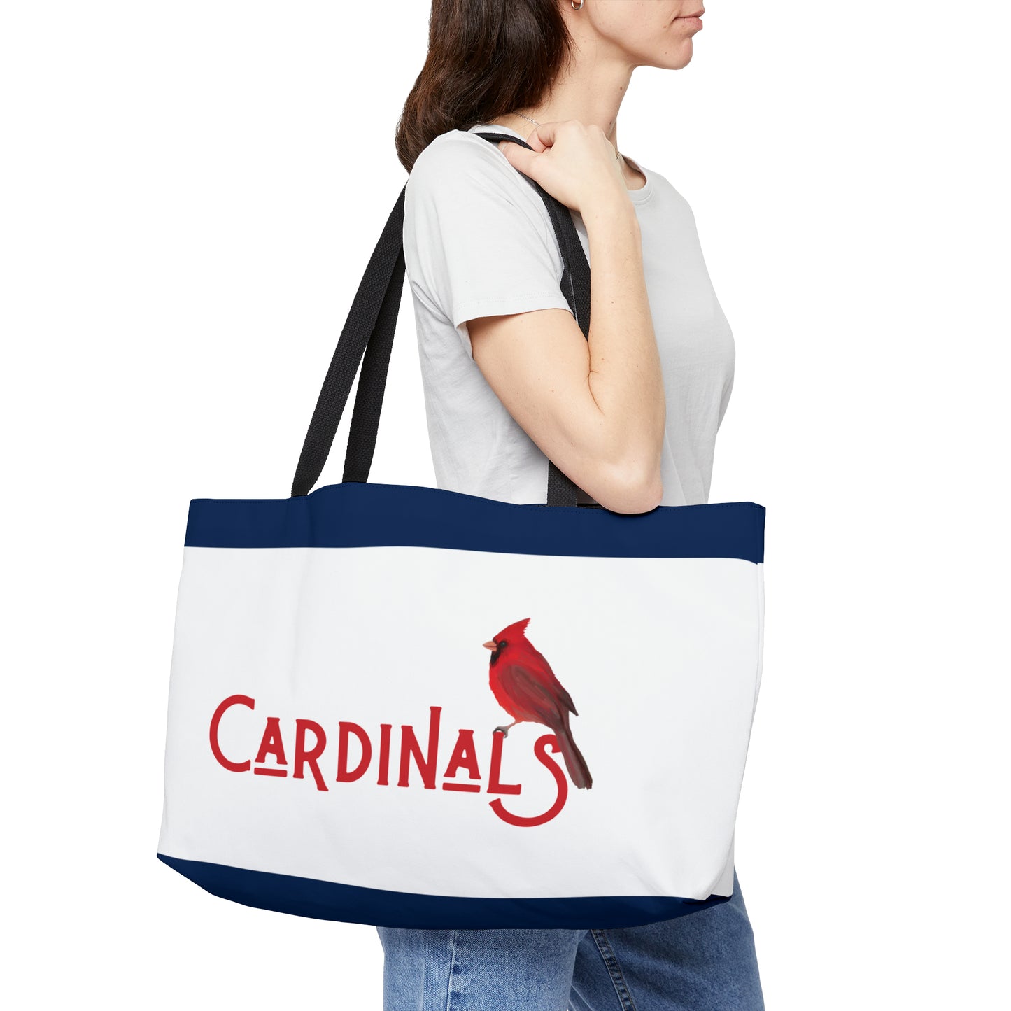 Red Plaid St Louis Cardinals Weekender Tote Bag