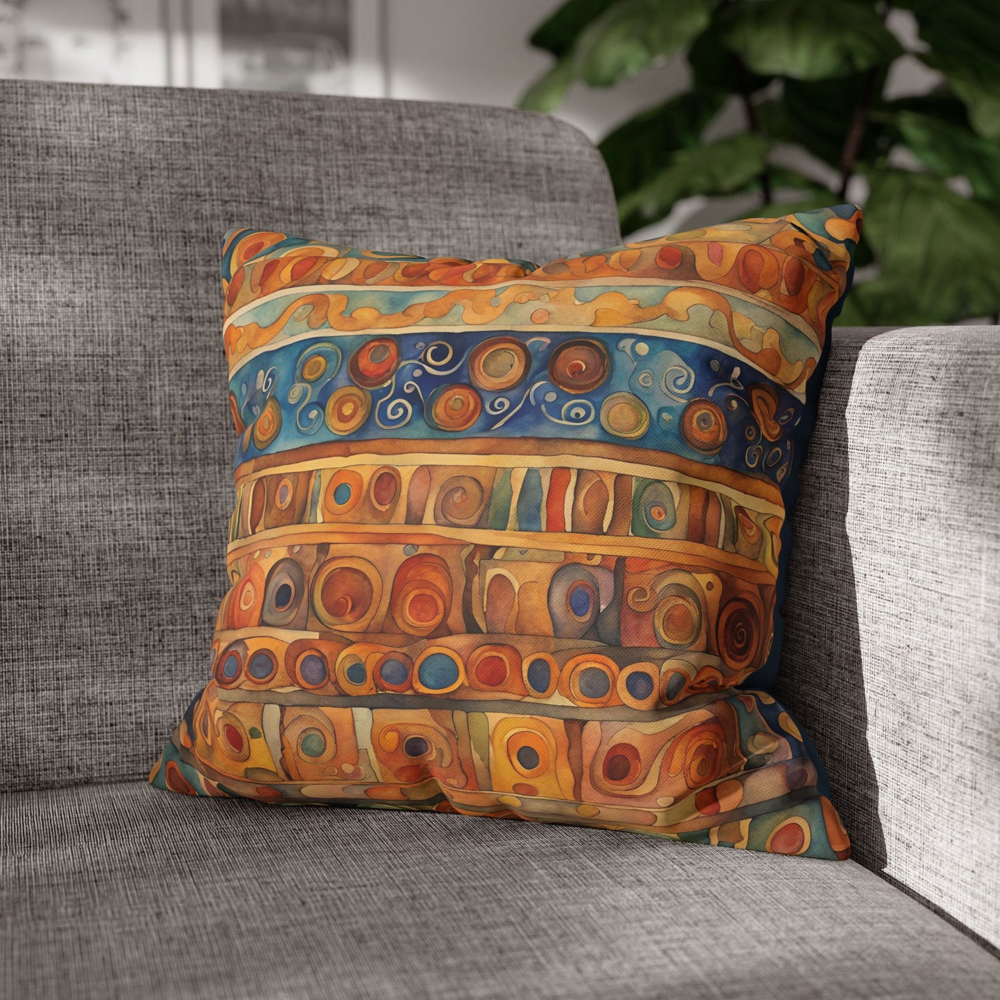 Suez Square Poly Canvas Pillowcase