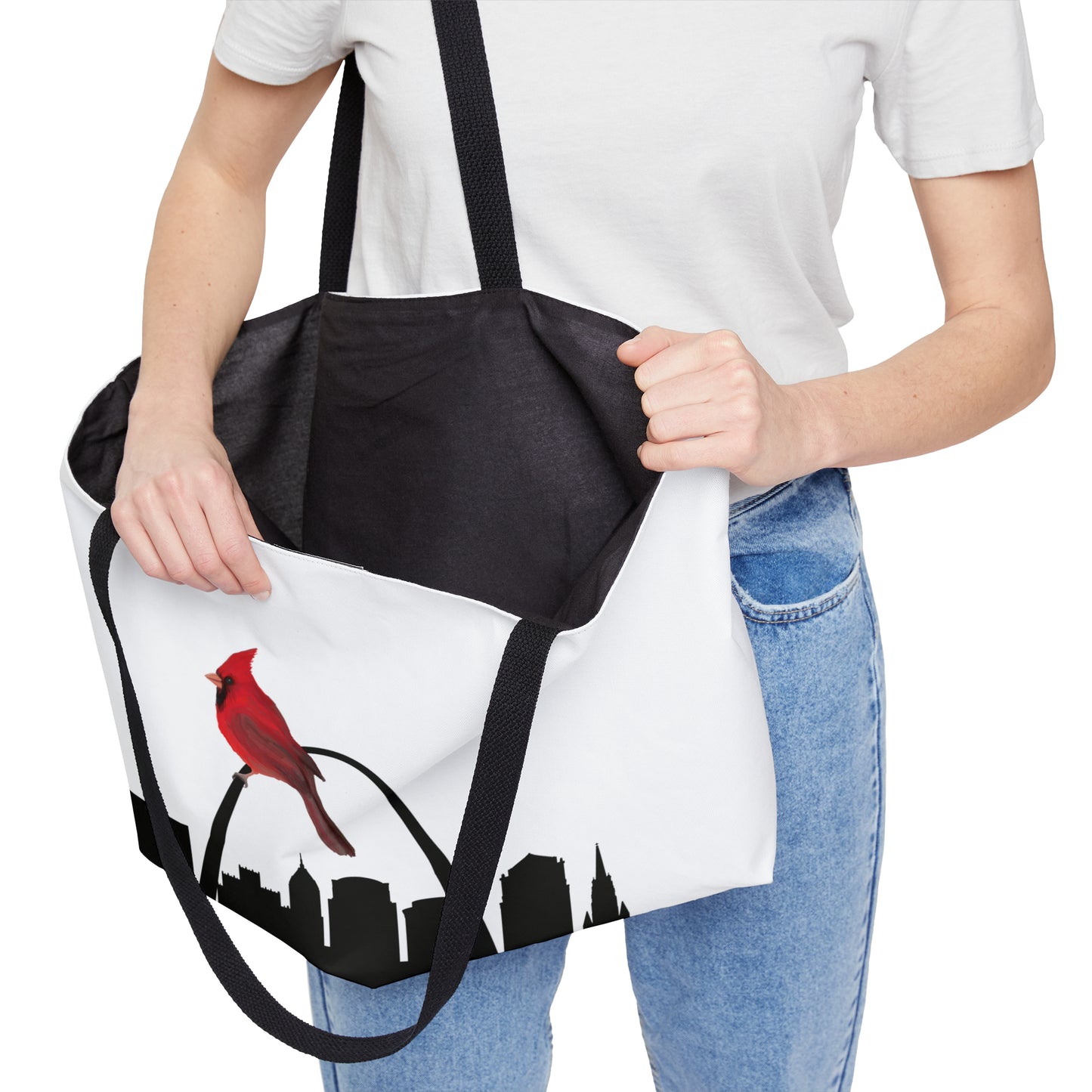 St Louis Skyline & Cardinal Weekender Tote Bag