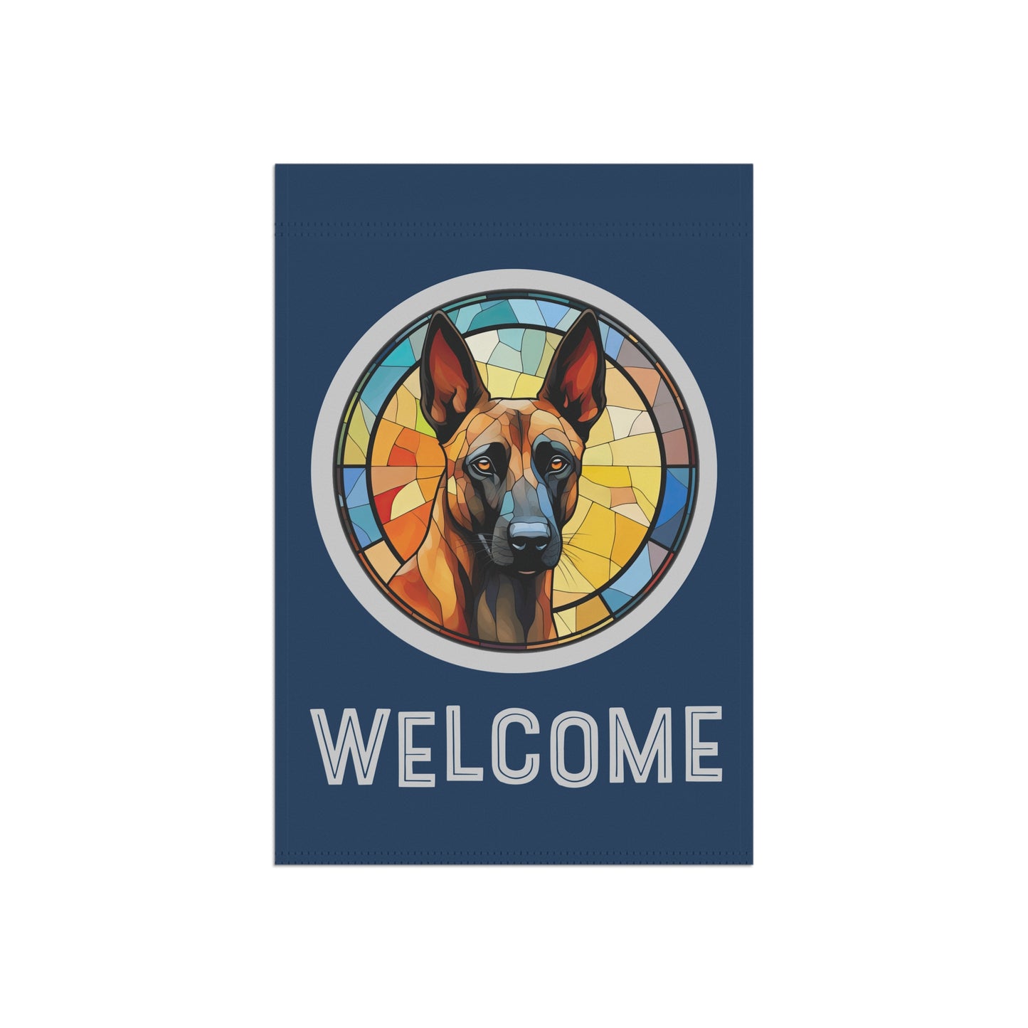 Belgian Malinois Welcome 2-Sided Garden & House Flag/Banner