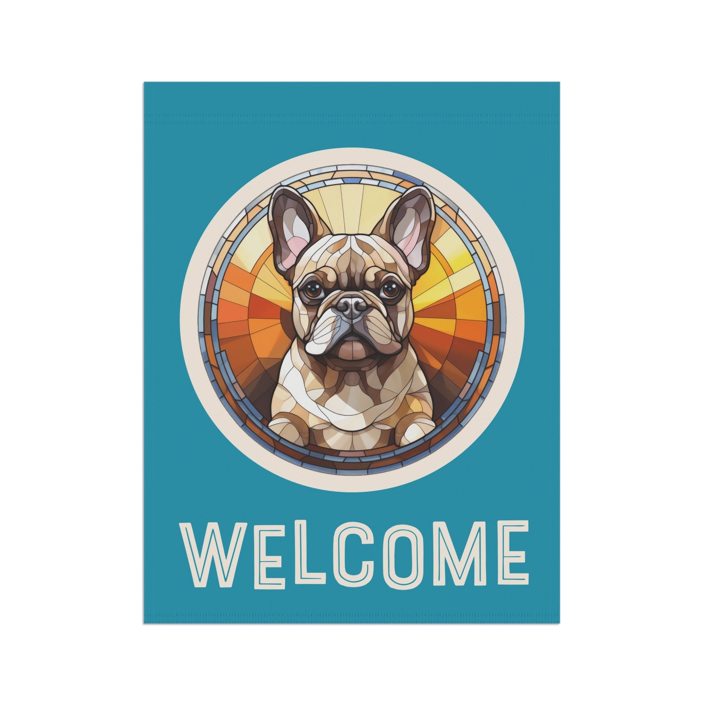 French Bulldog Welcome 2-Sided Garden & House Flag/Banner