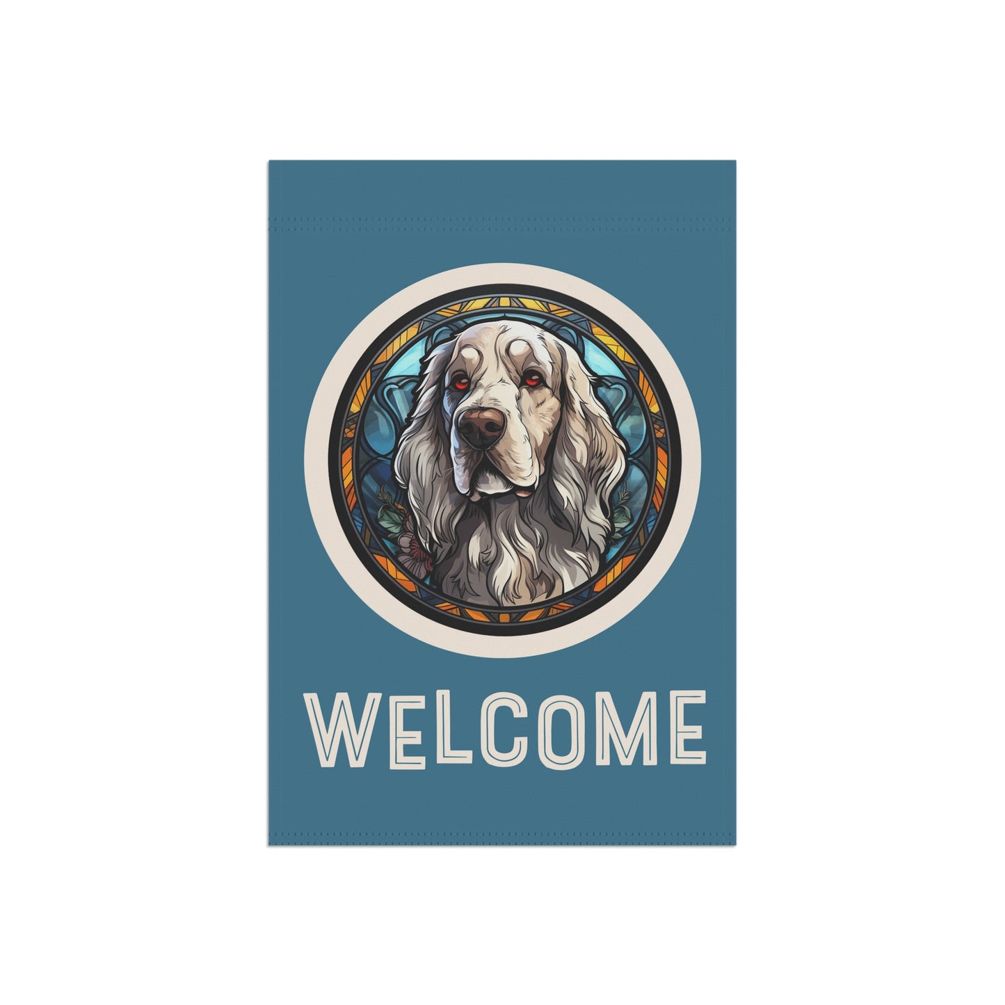 English Setter Welcome 2-Sided Garden & House Flag/Banner