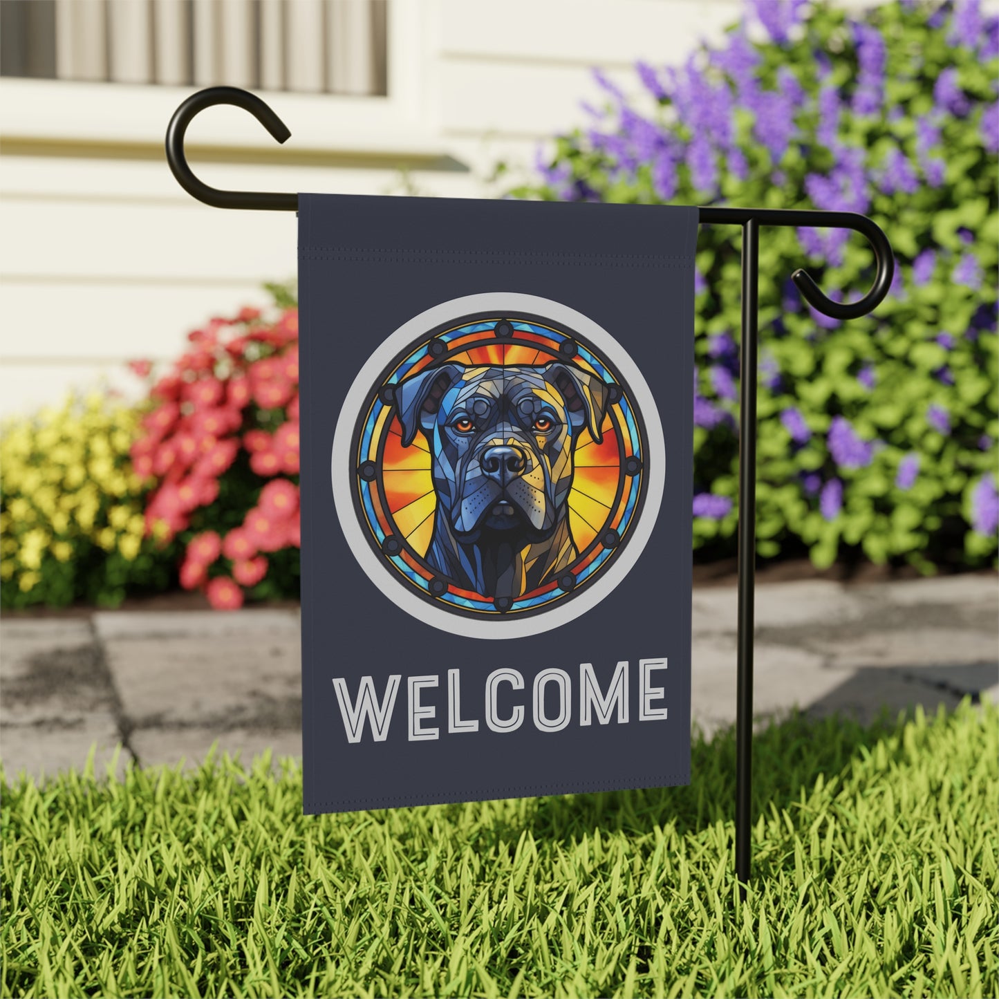 Cane Corso Welcome 2-Sided Garden & House Flag/Banner