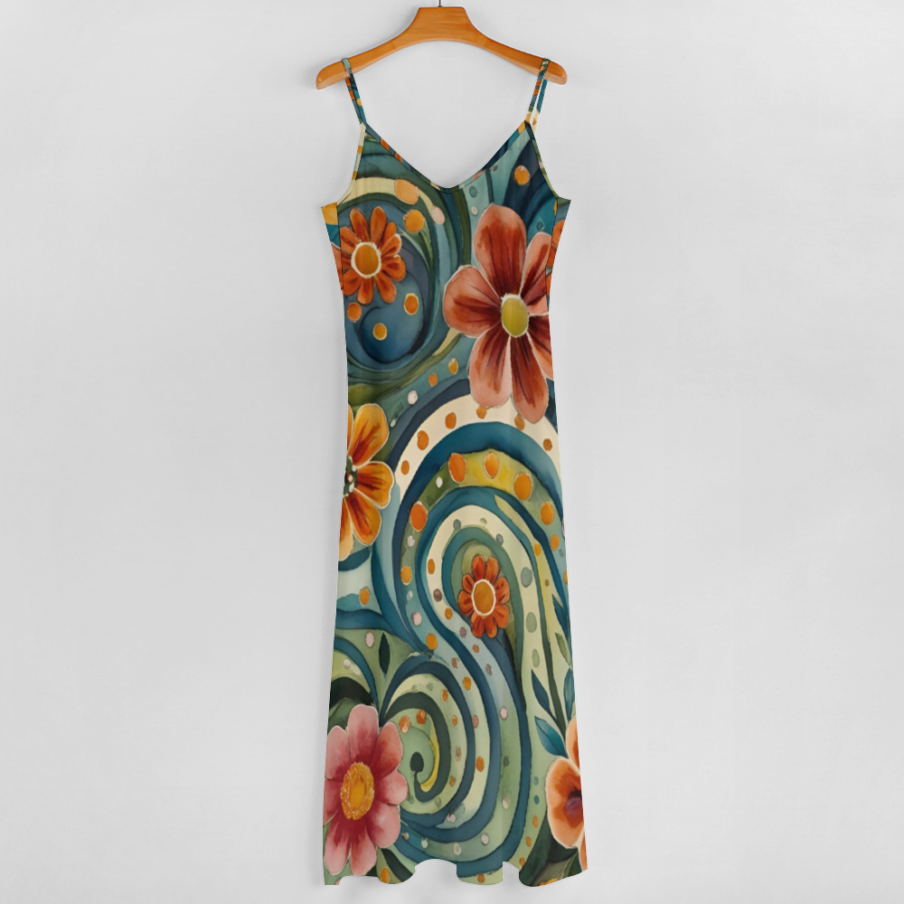 Helena Women's Summer Fashion Maxi Slip Dress