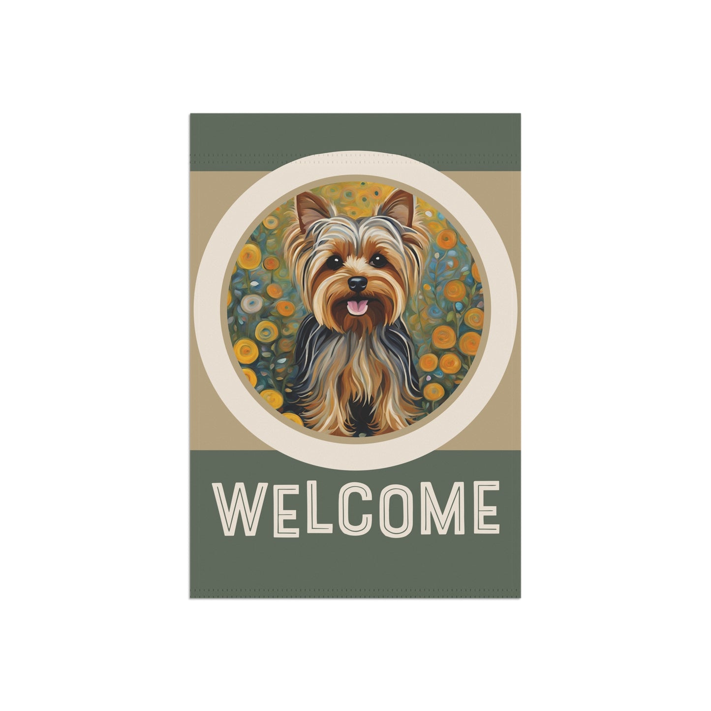 Yorkshire Terrier Welcome 2-Sided Garden & House Flag/Banner