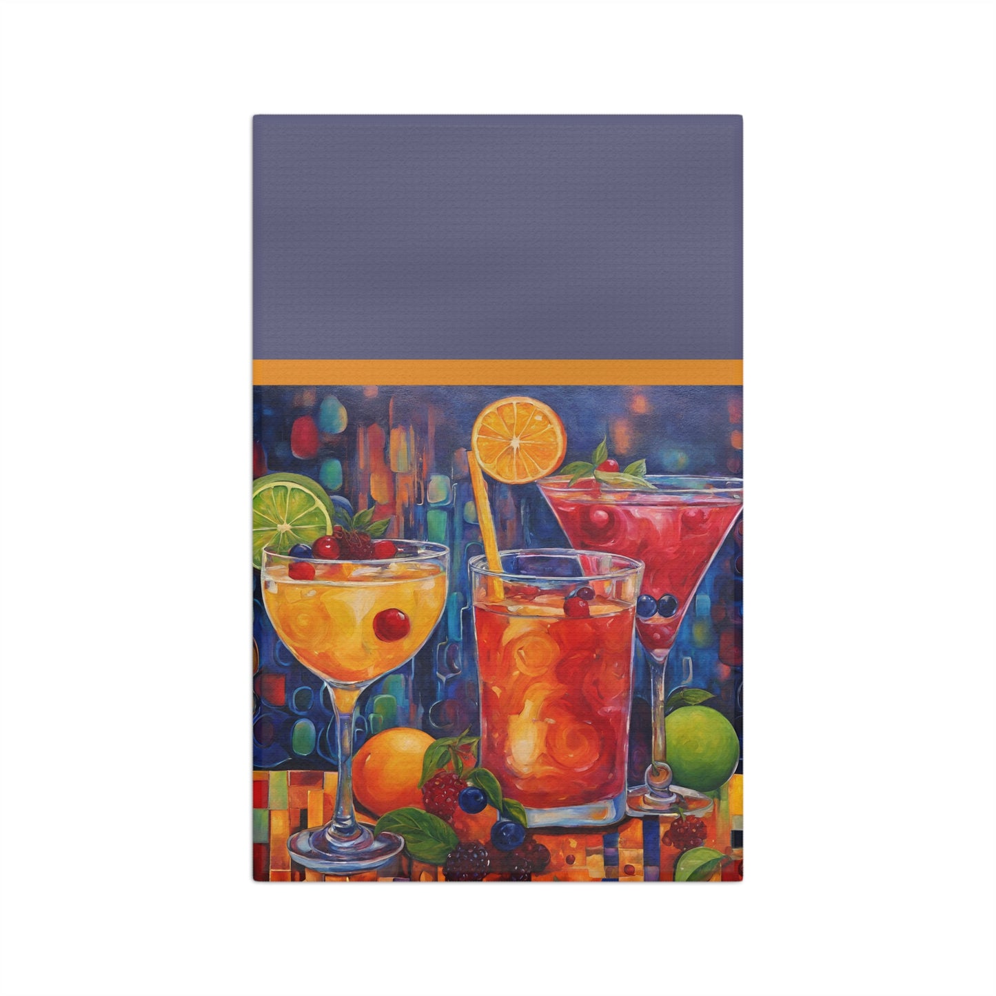 Fruity Cocktails Microfiber Tea Towel