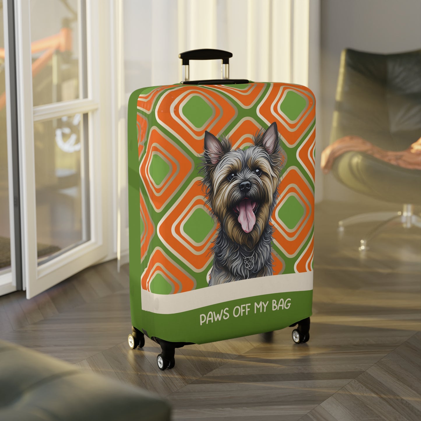 Cairn Terrier Paws Off My Bag Luggage Cover