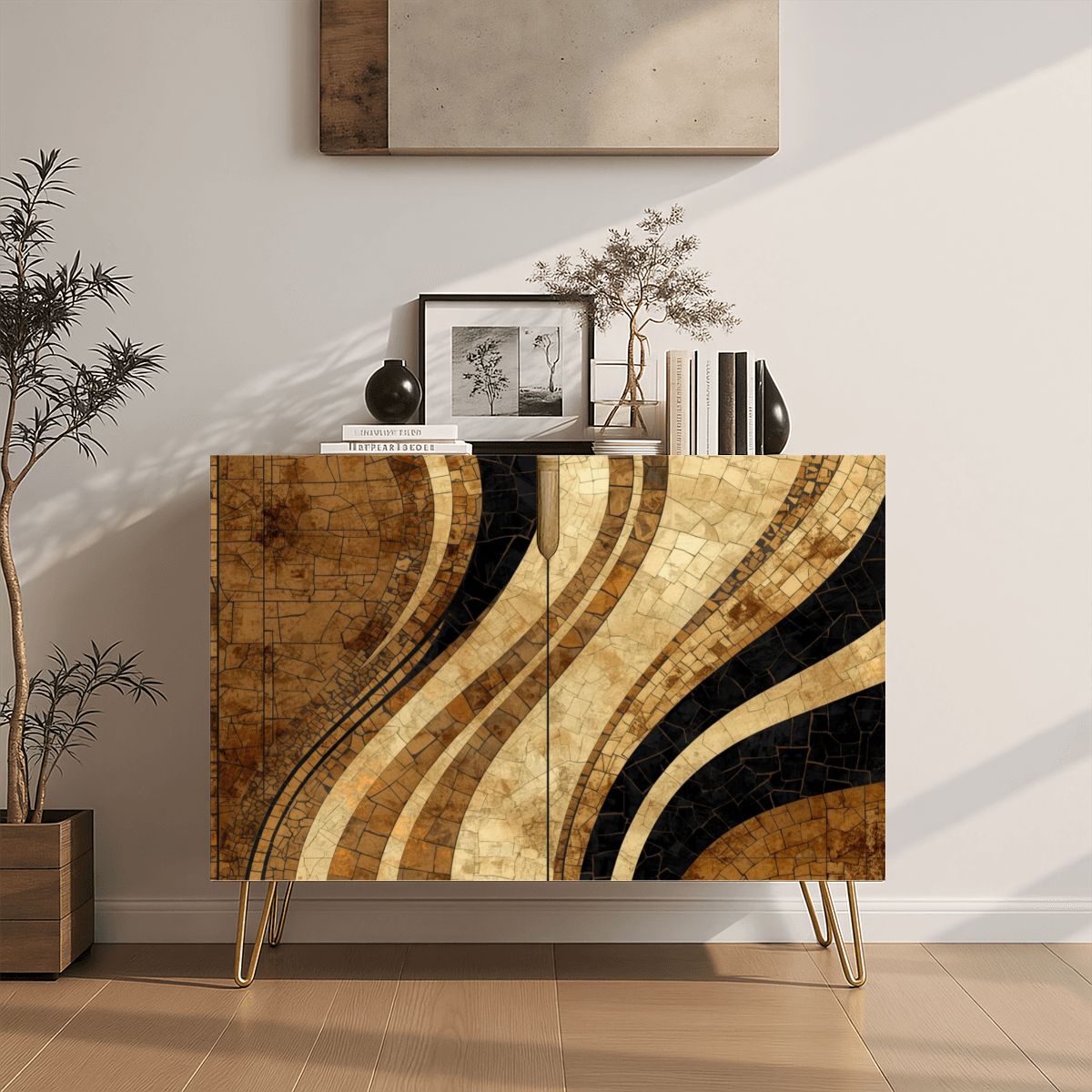 Modern Wooden Storage Cabinet (Made in USA)