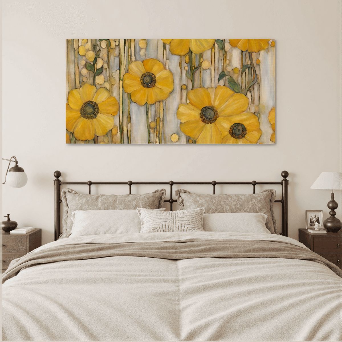 60" x 30" Printed Canvas Fabric Wall Art - No Frame (Made in USA)