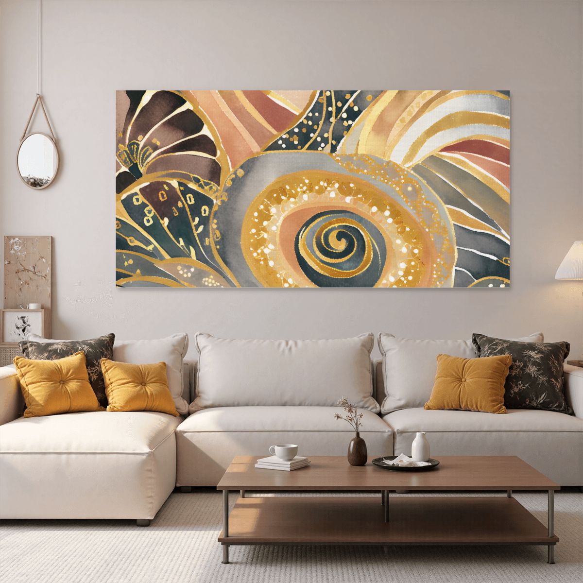 60" x 30" Printed Canvas Fabric Wall Art - No Frame (Made in USA)