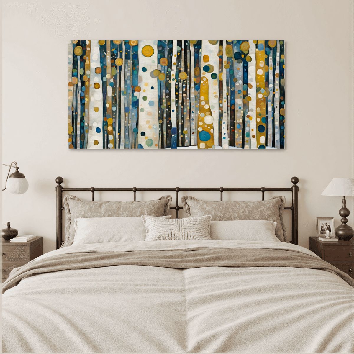 60" x 30" Printed Canvas Fabric Wall Art - No Frame (Made in USA)