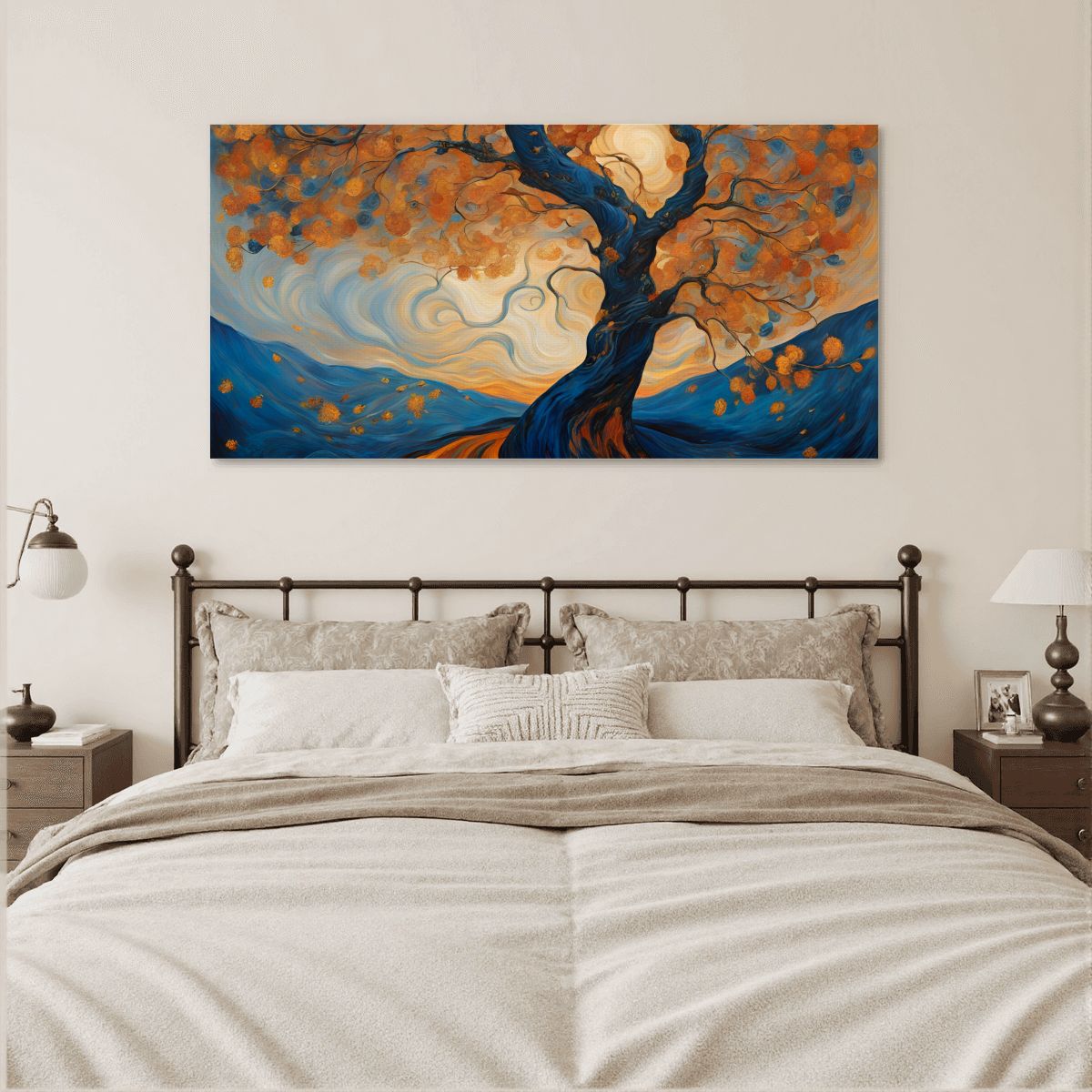 60" x 30" Printed Canvas Fabric Wall Art - No Frame (Made in USA)