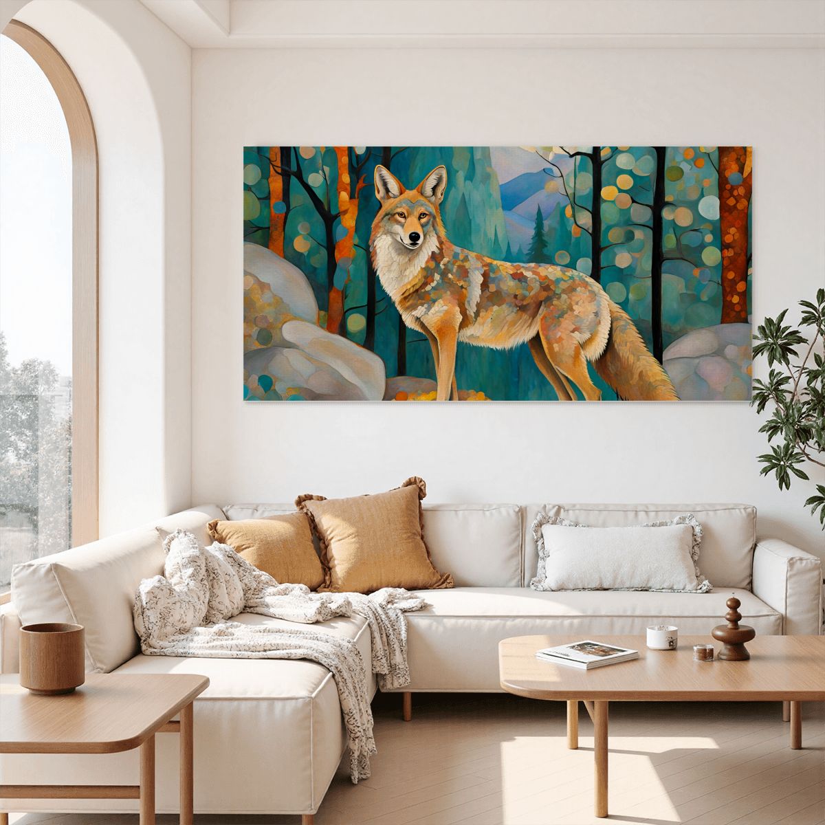 60" x 30" Printed Canvas Fabric Wall Art - No Frame (Made in USA)