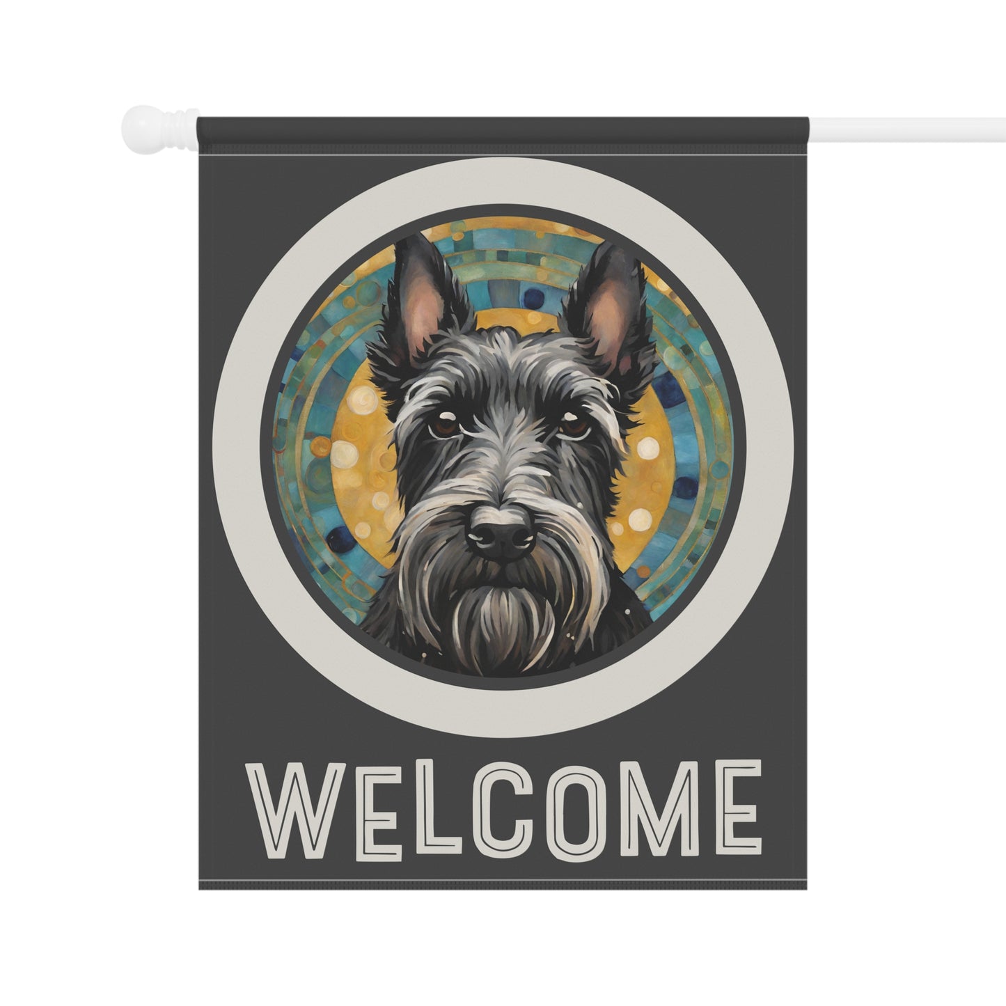 Scottish Terrier Welcome 2-Sided Garden & House Flag/Banner