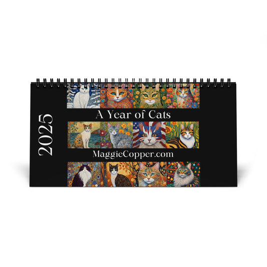 A Year of Cats 2025 Desktop Calendar