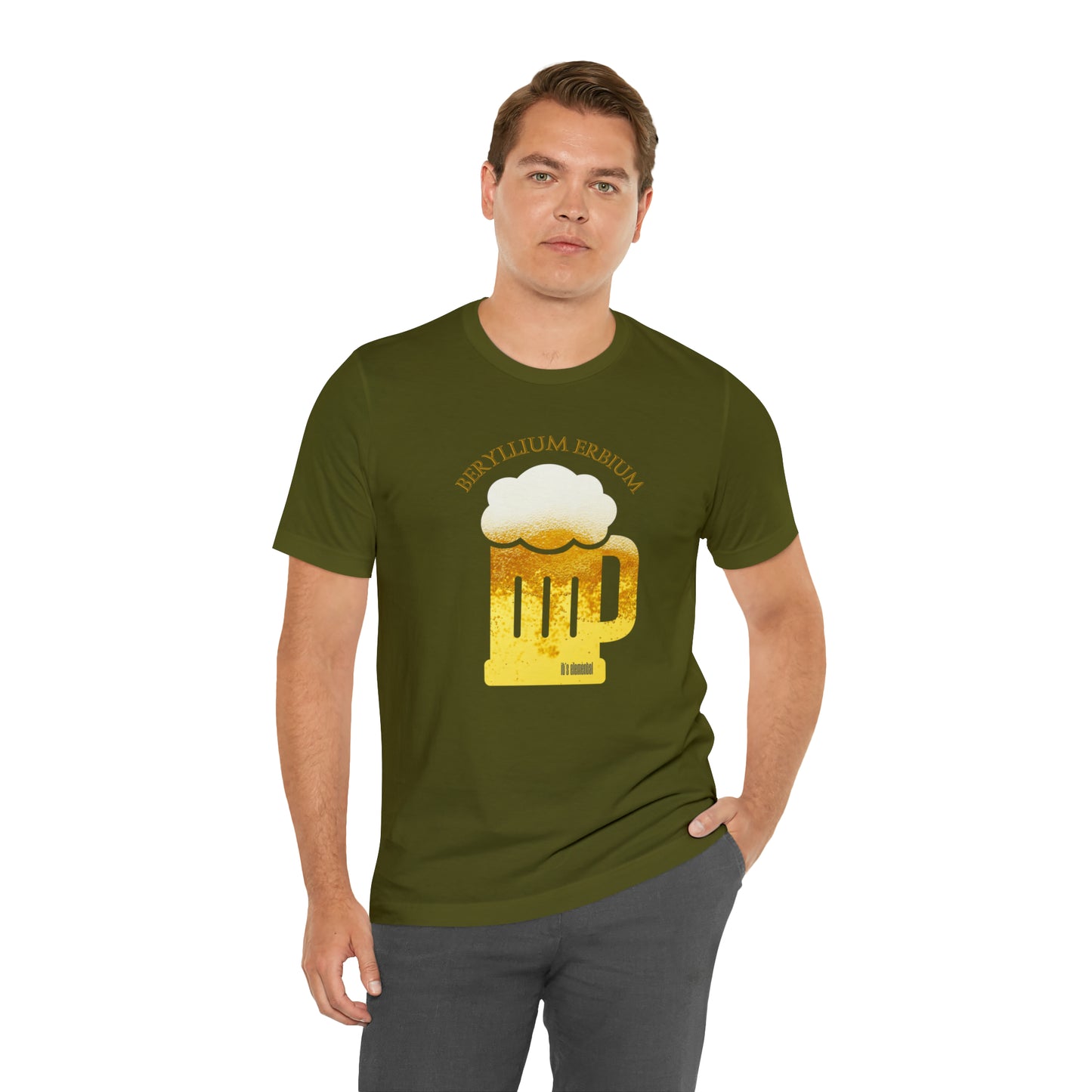 Beryllium Erbium It's Elemental Beer Unisex Jersey Short Sleeve Tee