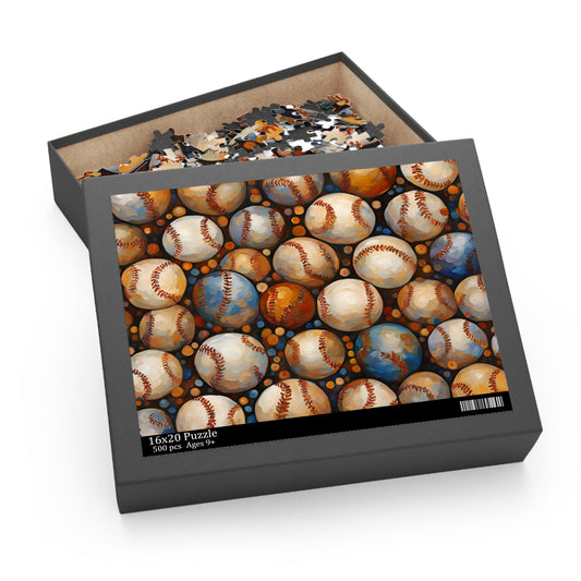 Vintage Baseballs Puzzle (500-Piece)