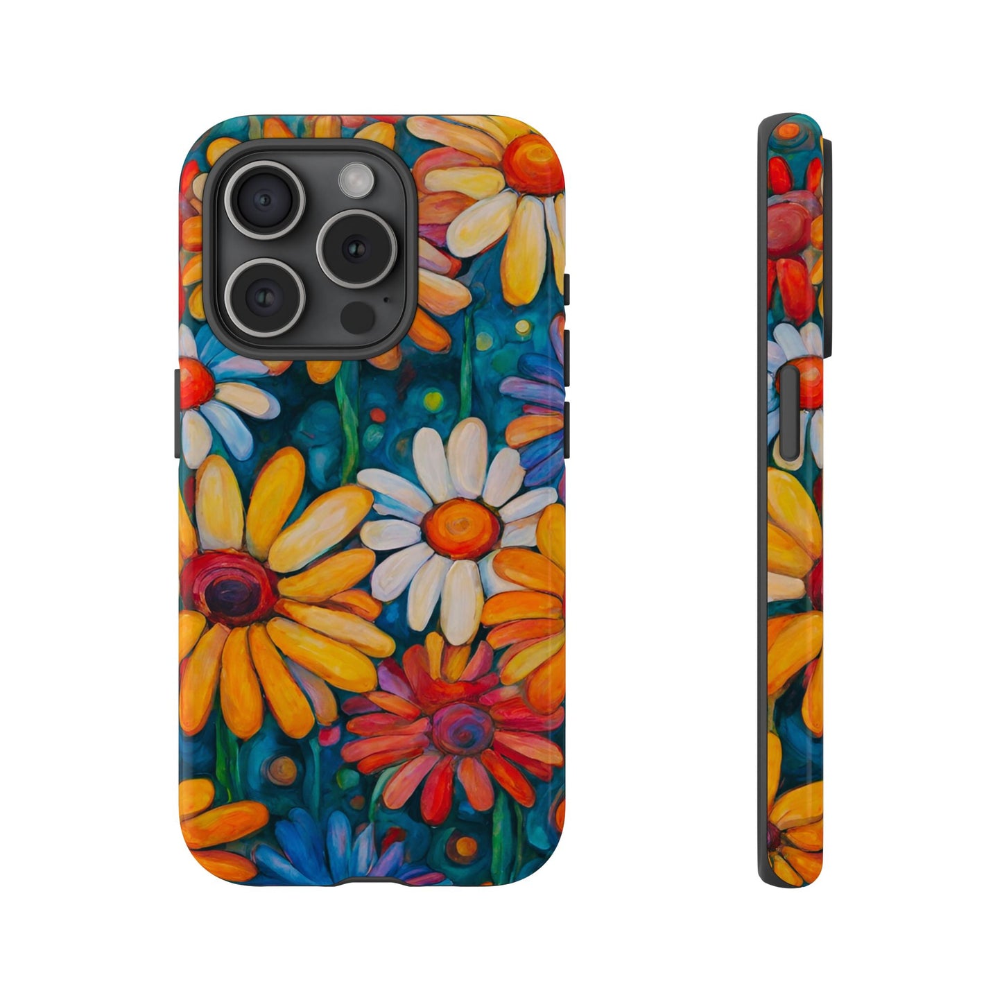 Crazy Daisies iPhone Samsung Galaxy Google Pixel Tough Cases