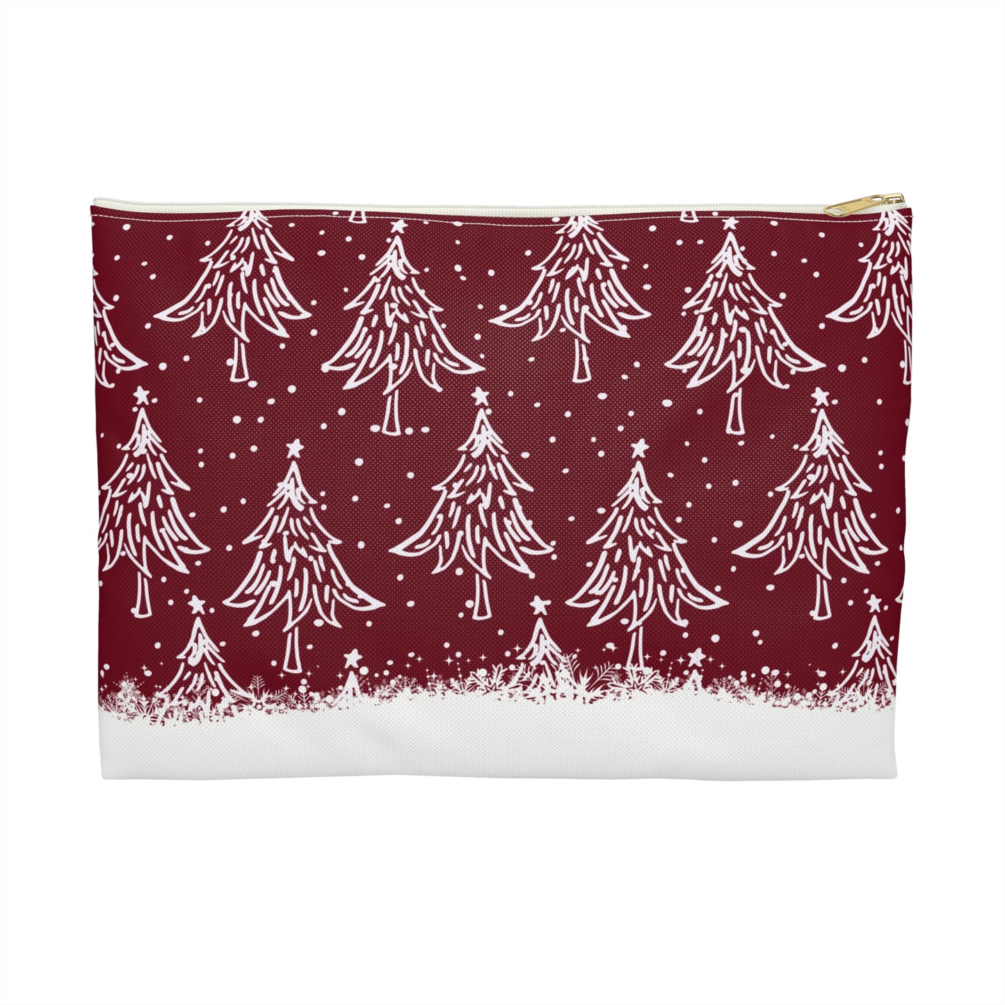 Christmas Trees for All Red Accessory Pouch