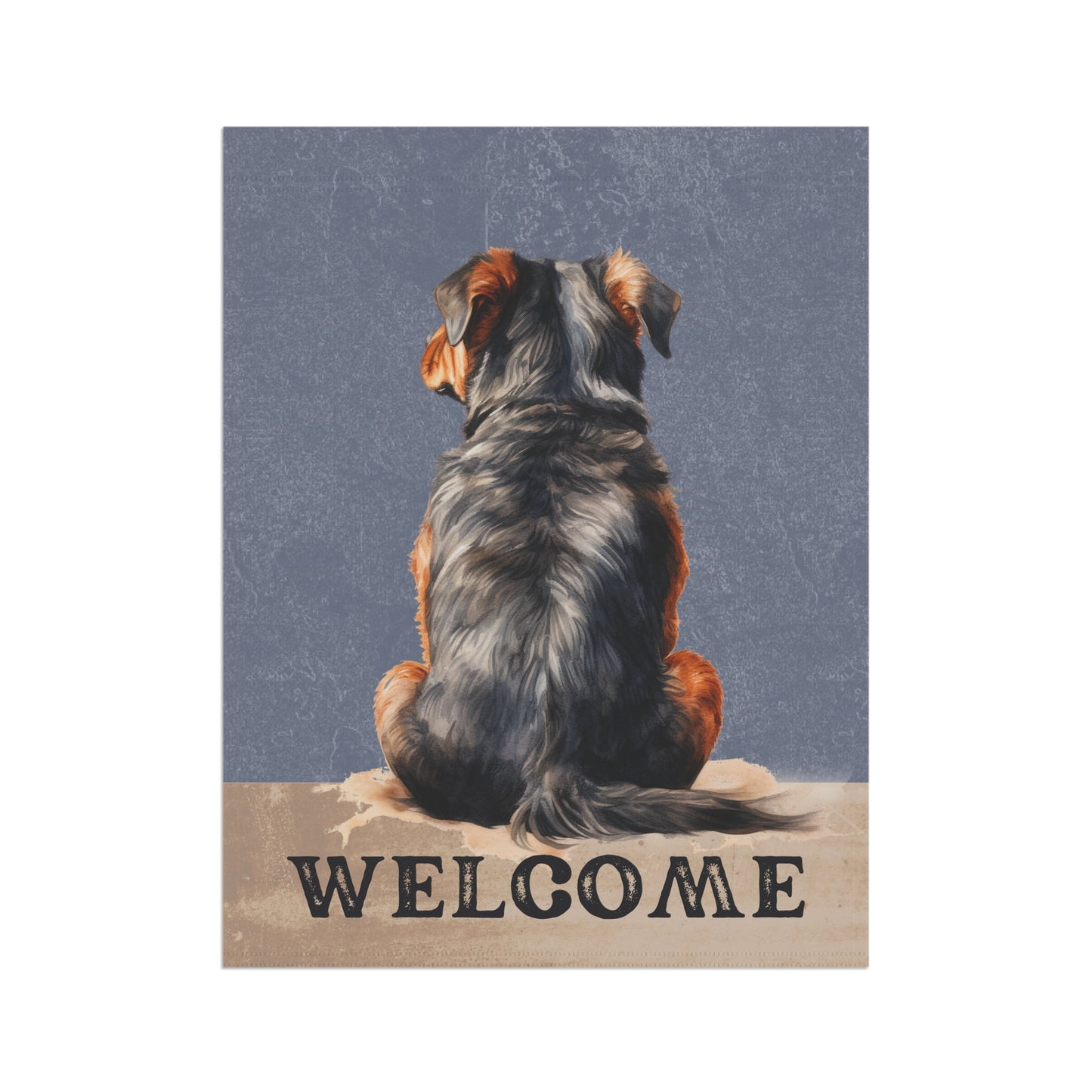 Rottweiler Welcome 2-Sided Garden & House Flag/Banner