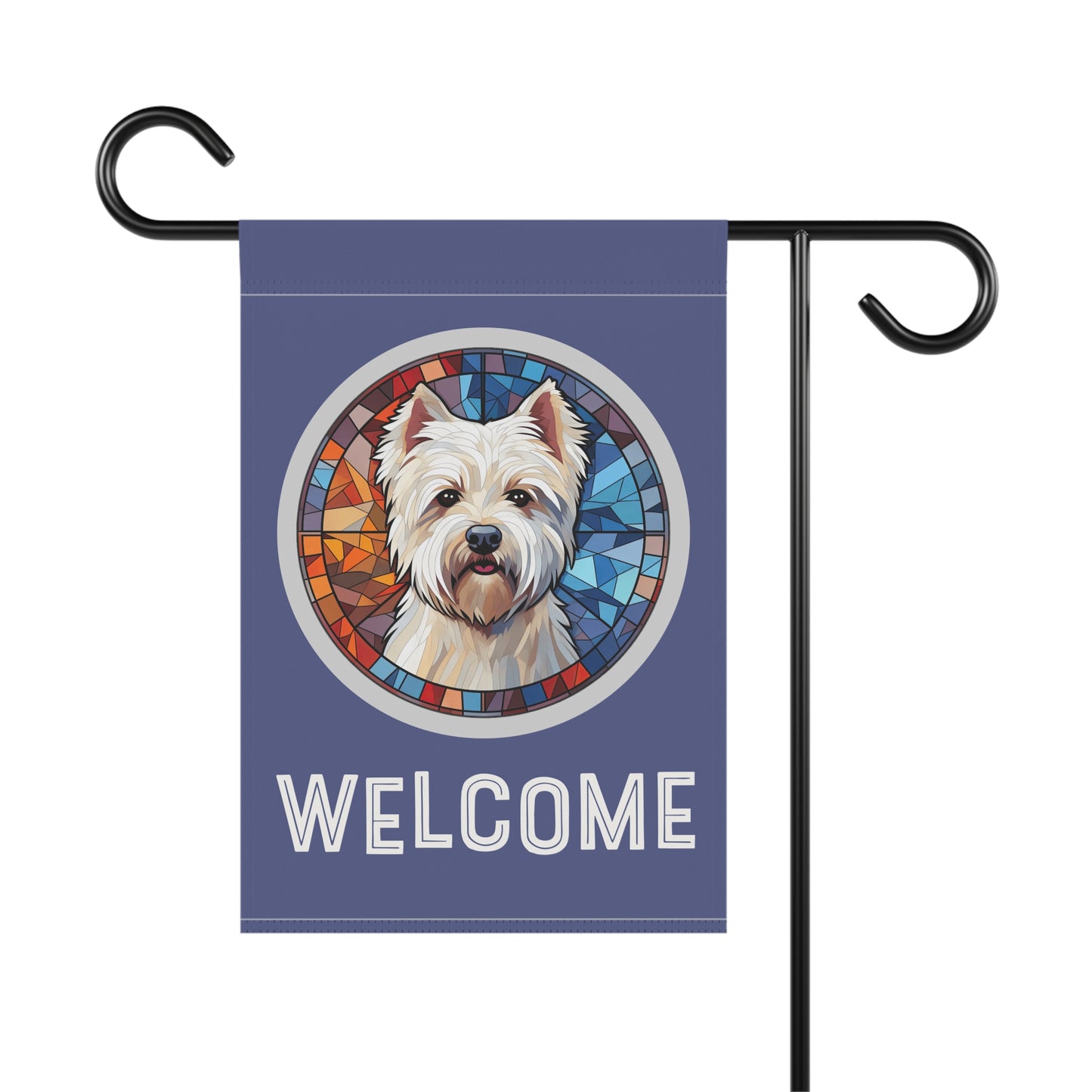 West Highland Terrier Welcome 2-Sided Garden & House Flag/Banner