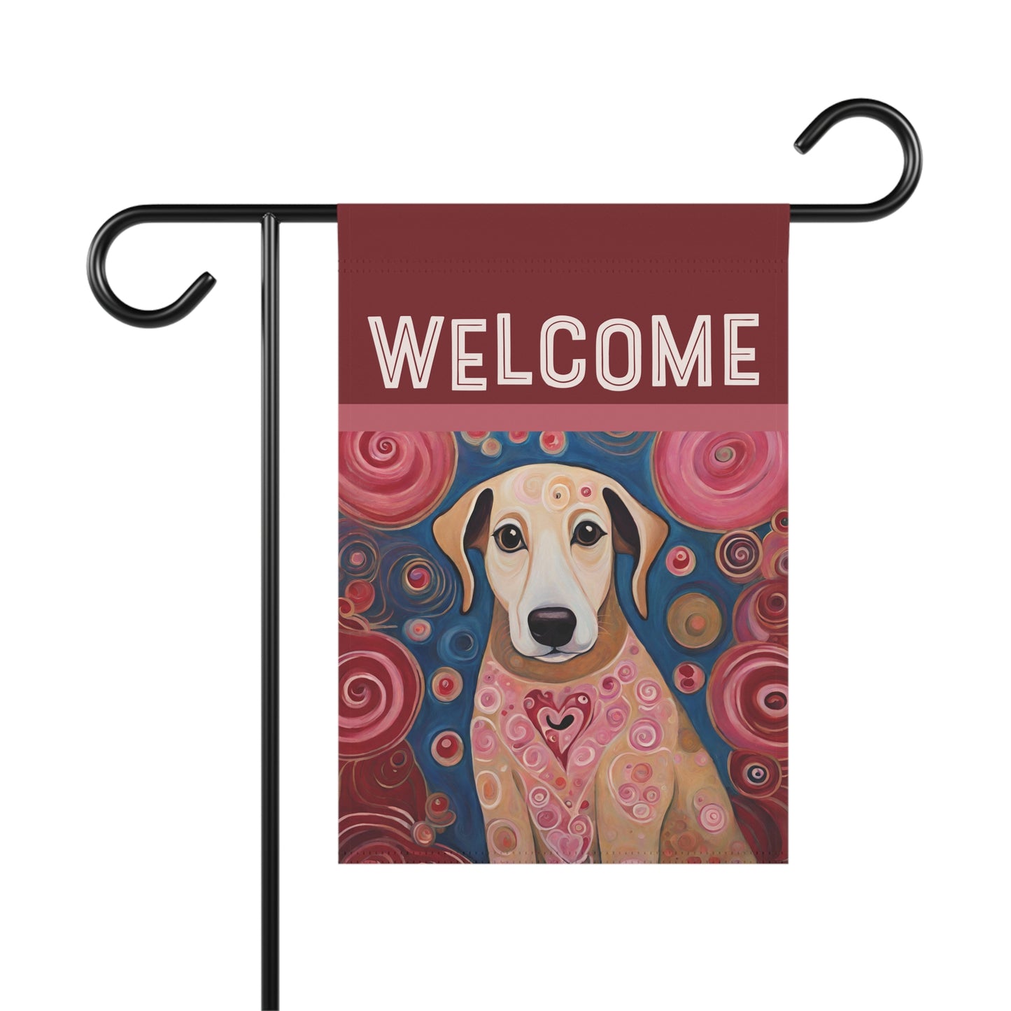Lola Welcome 2-Sided Garden & House Flag/Banner