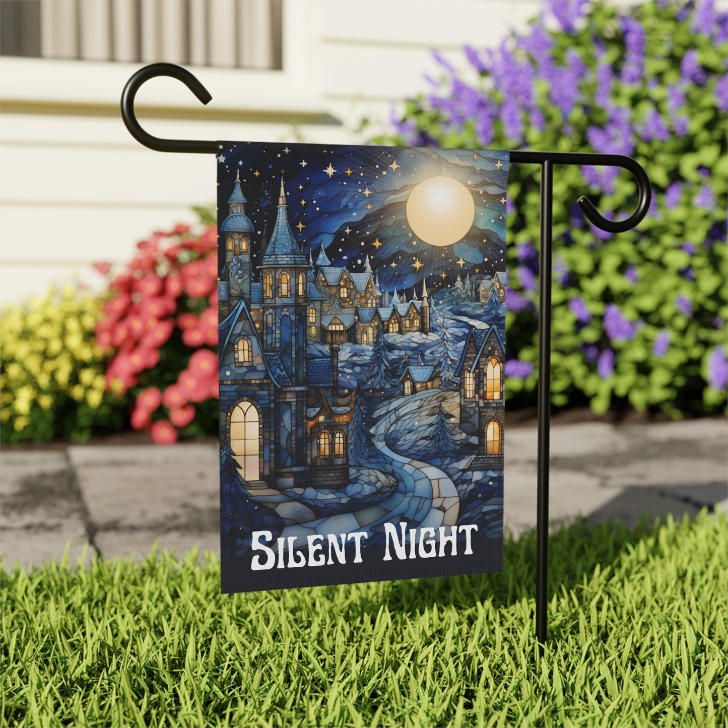 Silent Night 2-Sided Garden & House Banner