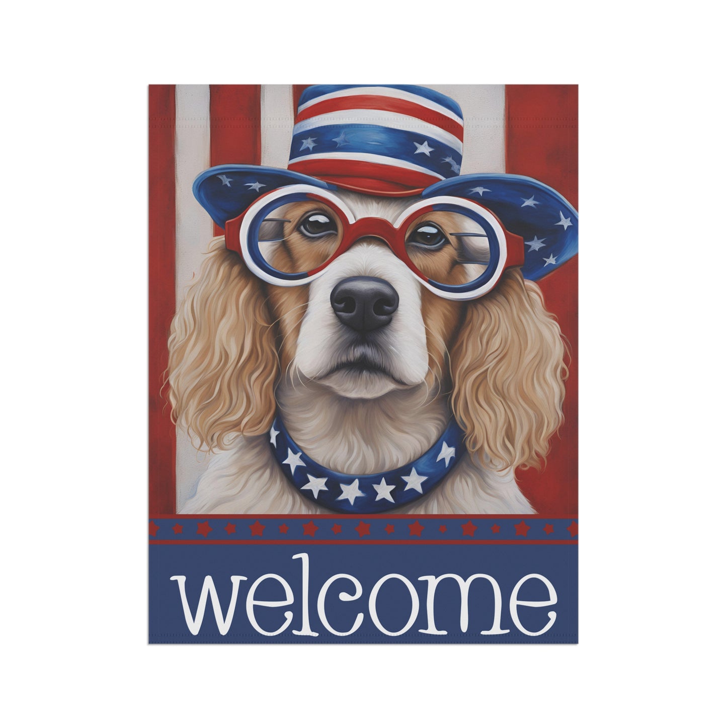 Liberty Dag Welcome 2-Sided Garden & House Flag/Banner