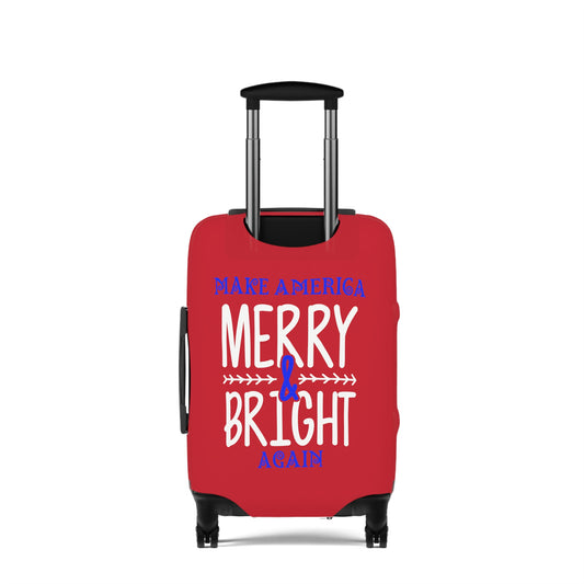 Bold Make America Merry & Bright Again Red Luggage Cover