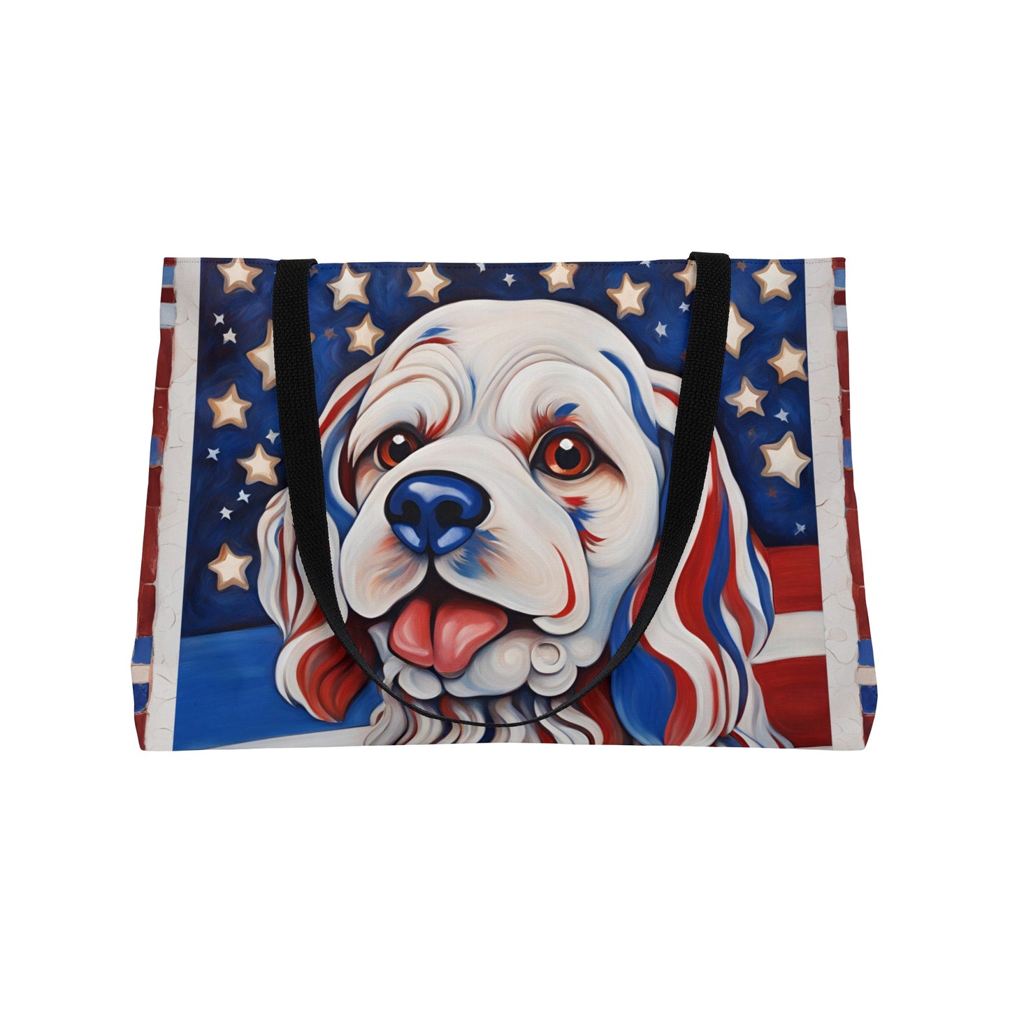 Patriotic Pup Weekender Tote Bag