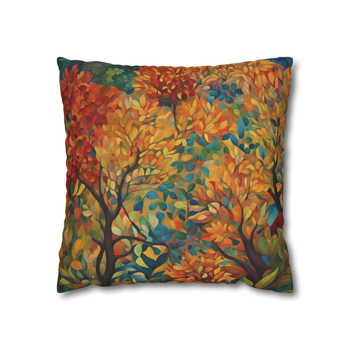 Autumn Square Poly Canvas Pillowcase