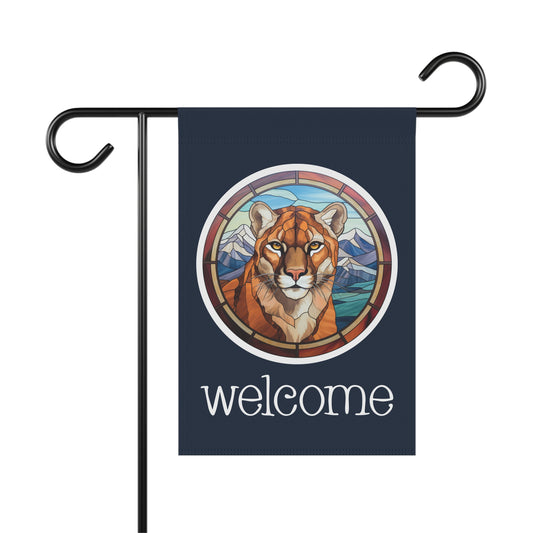 Puma Welcome 2-Sided Garden & House Flag/Banner