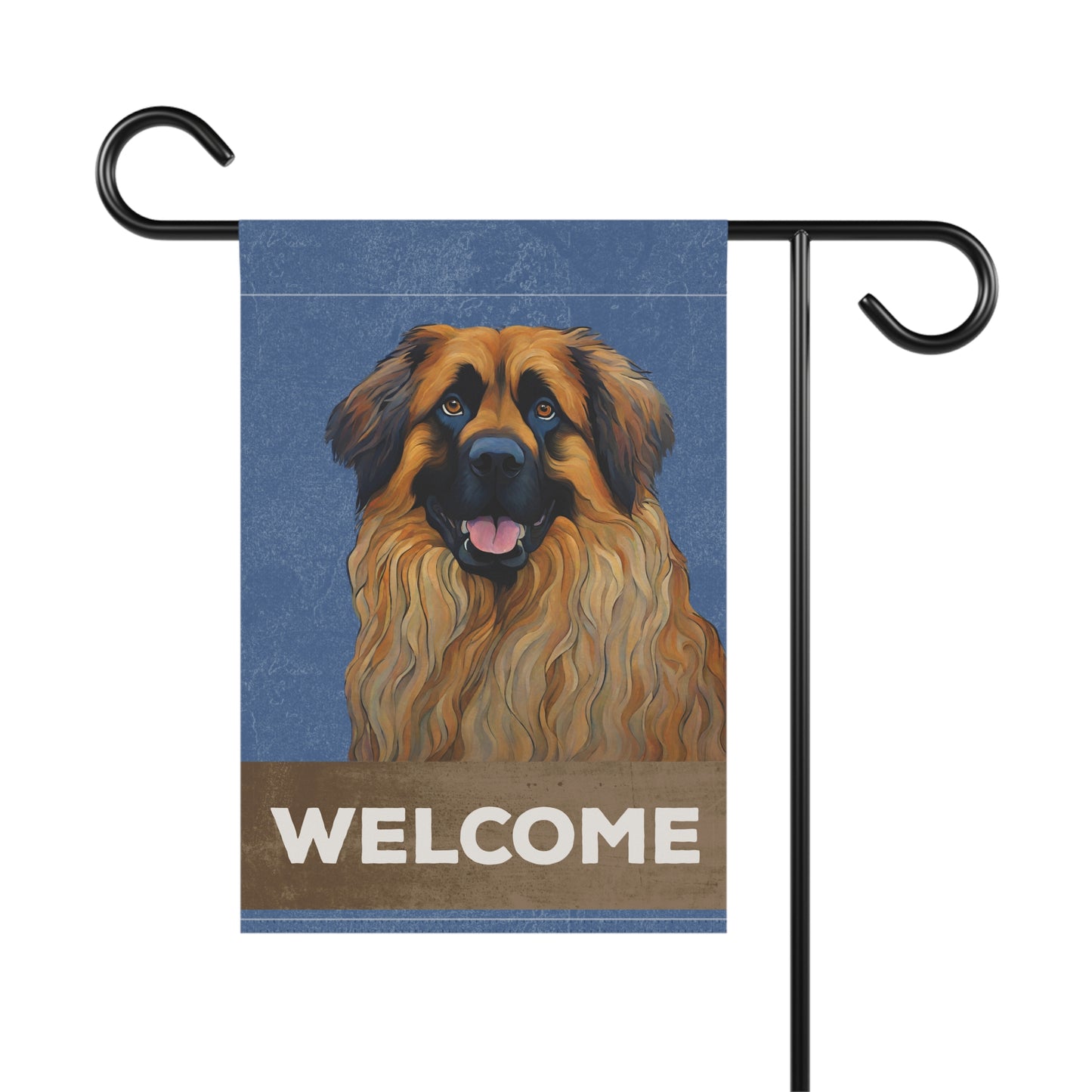 Leonberger Welcome 2-Sided Garden & House Flag/Banner