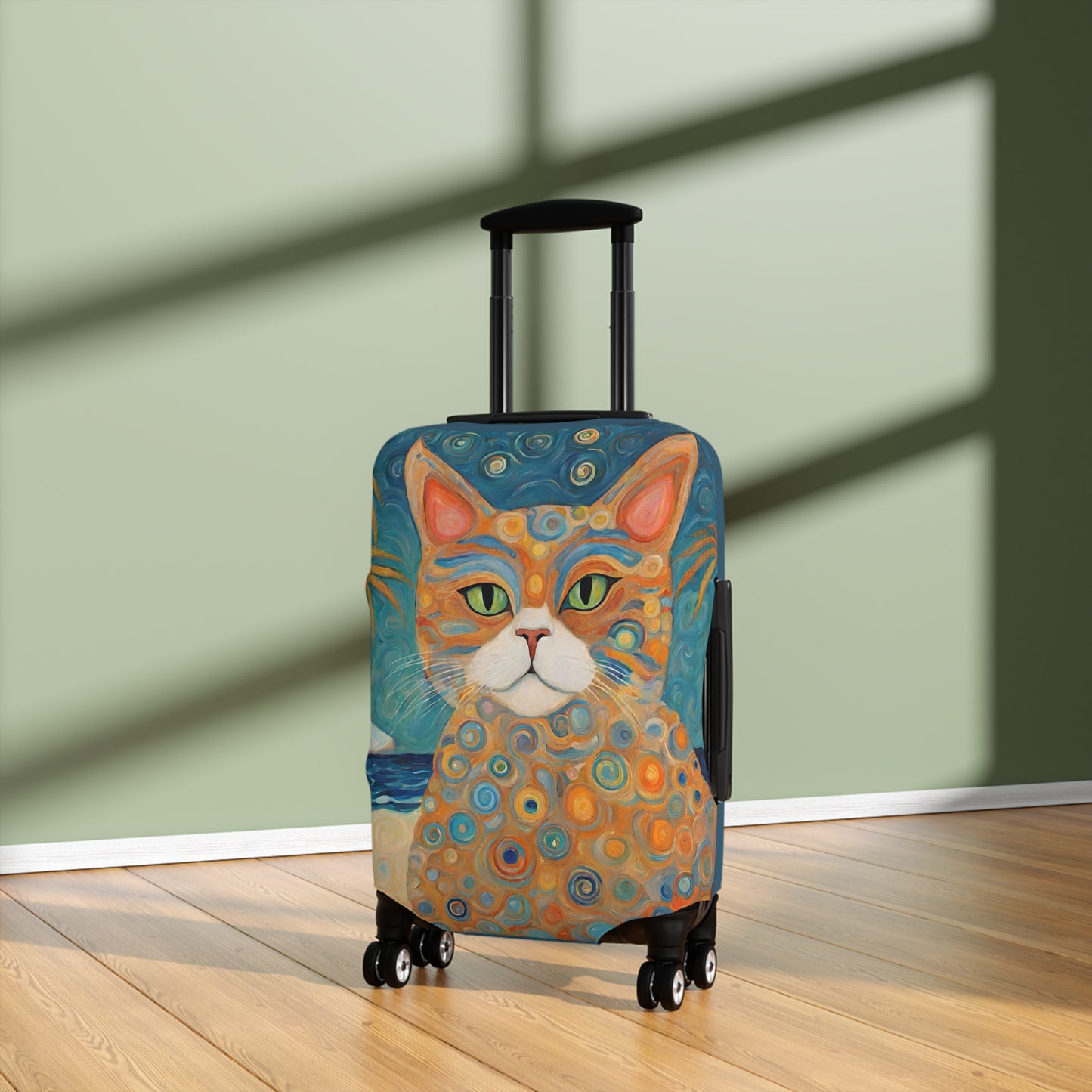 Beach Travel Cat Luggage Cover