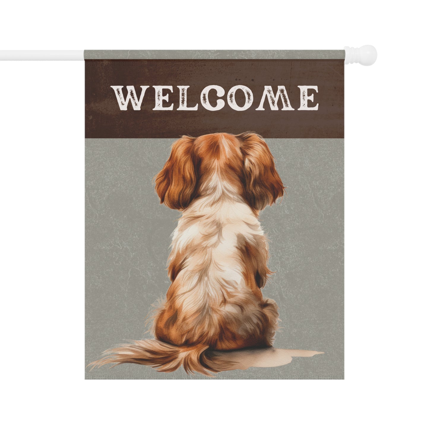 Cavalier King Charles Welcome 2-Sided Garden & House Flag/Banner