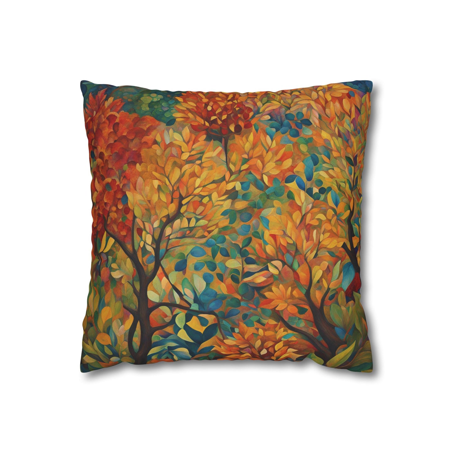 Autumn Square Poly Canvas Pillowcase