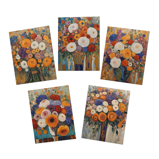 Beautiful Bouquets Greeting Cards - Blank Inside (5-Pack)