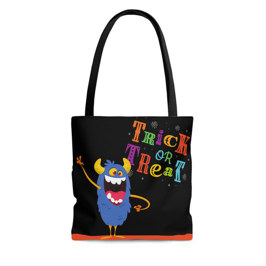 Happy Monster Trick or Treat Halloween Tote Bag