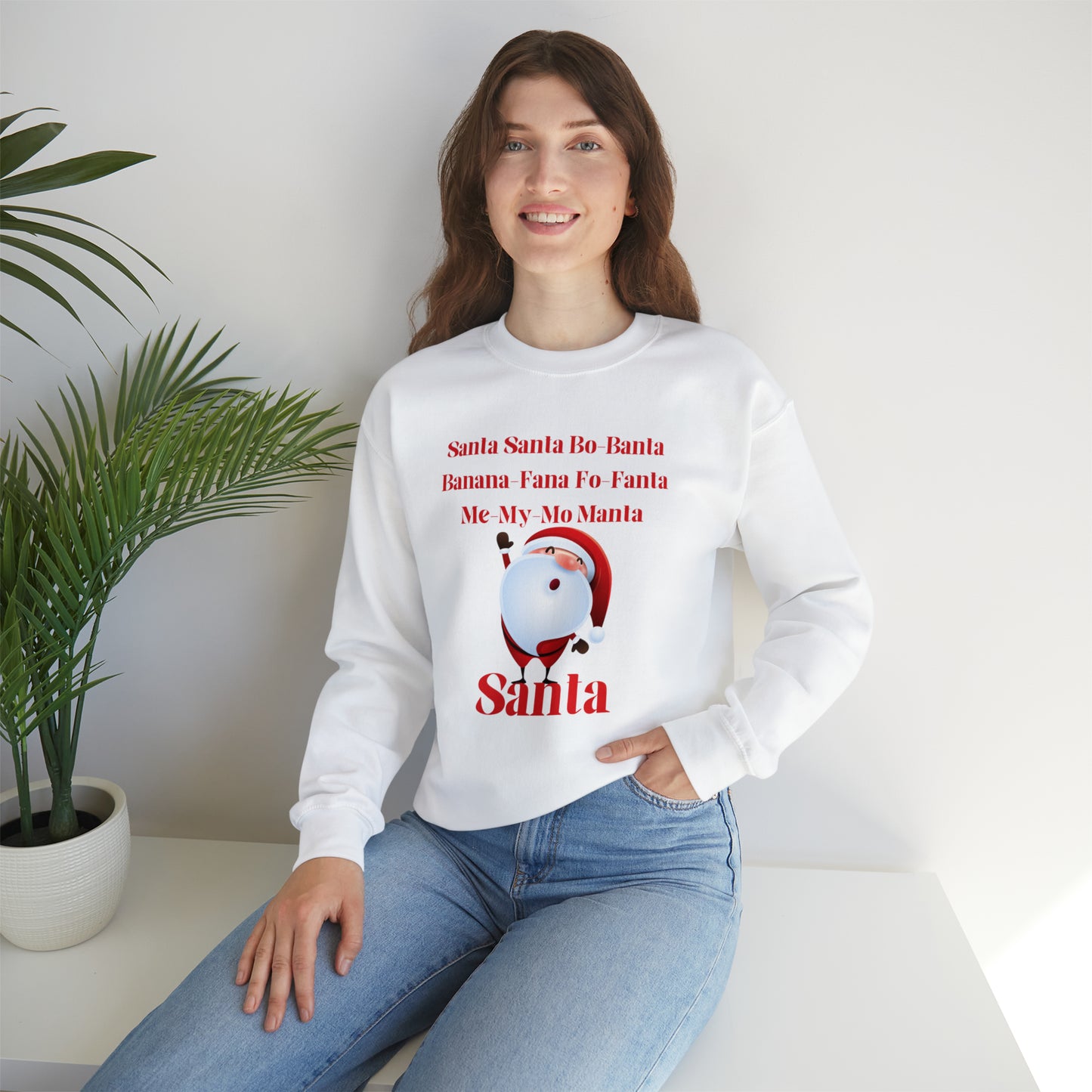 Santa Santa Bo Banta Unisex Heavy Blend™ Crewneck Sweatshirt