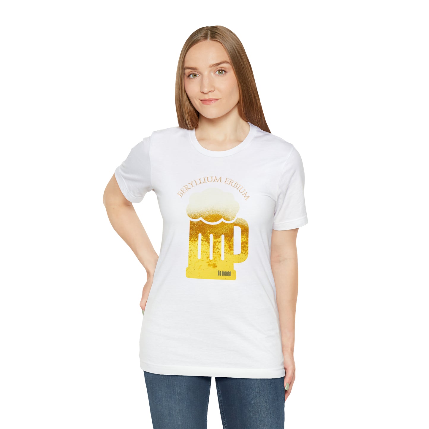 Beryllium Erbium It's Elemental Beer Unisex Jersey Short Sleeve Tee