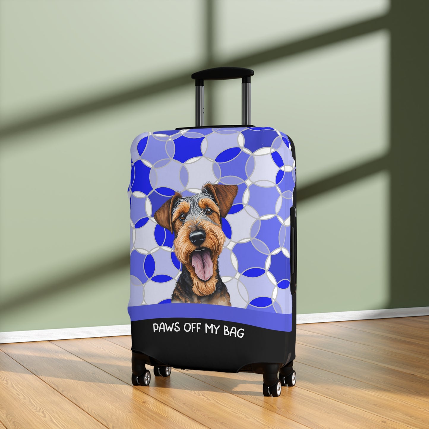 Airedale Terrier Paws Off My Bag Luggage Cover