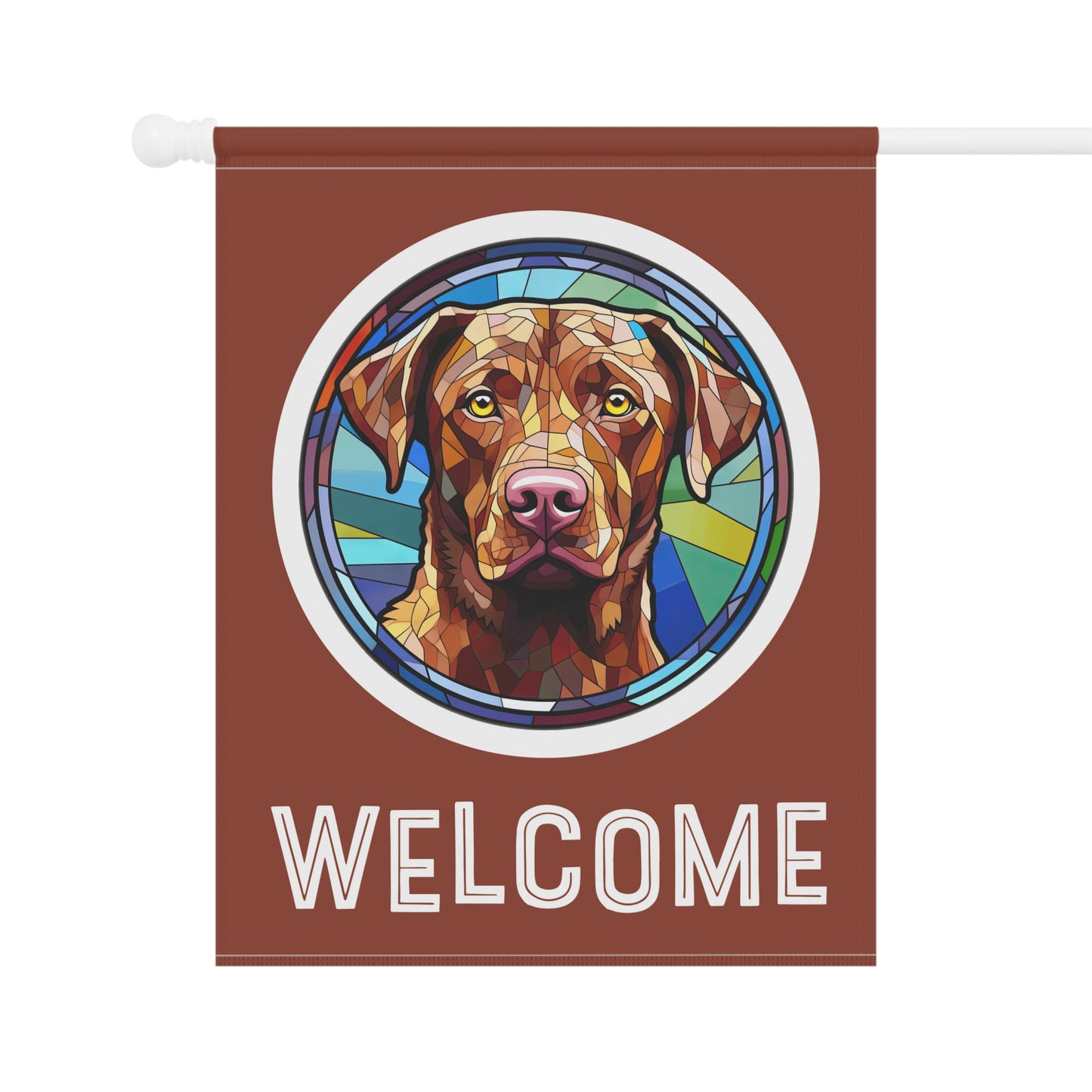 Chesapeake Bay Retriever Welcome 2-Sided Garden & House Flag/Banner