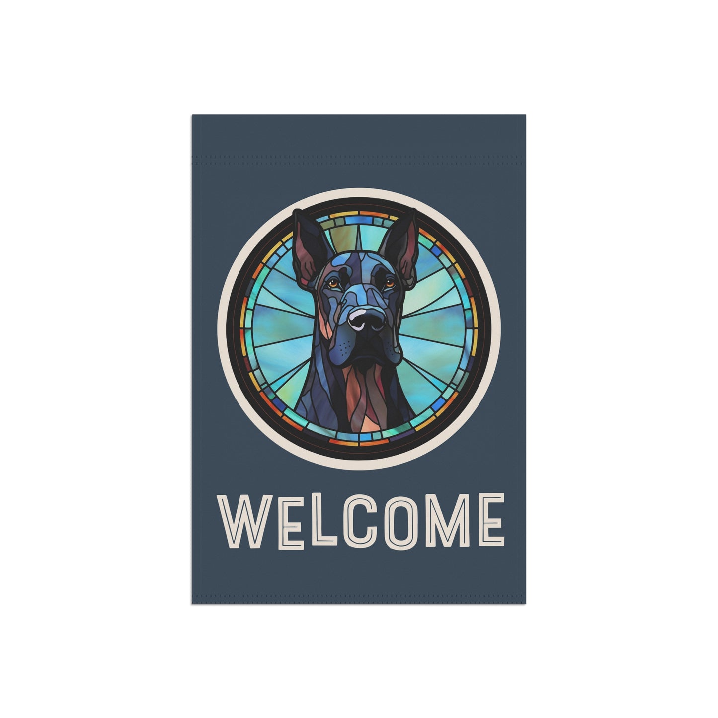 Great Dane Welcome 2-Sided Garden & House Flag/Banner