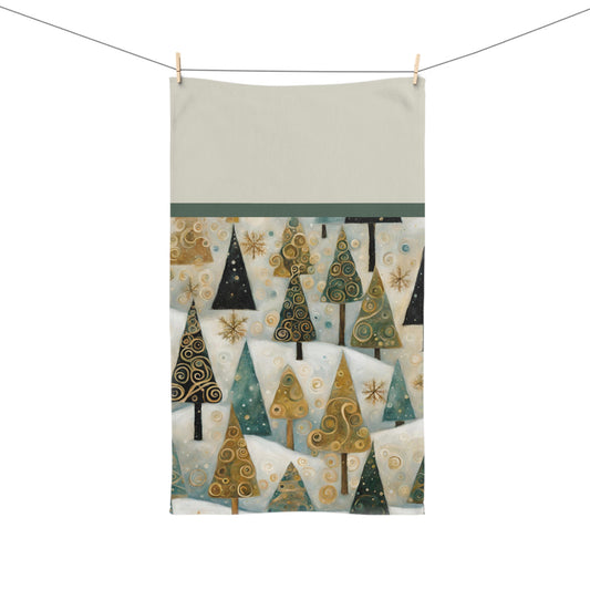 Festive Forest Hand Towel