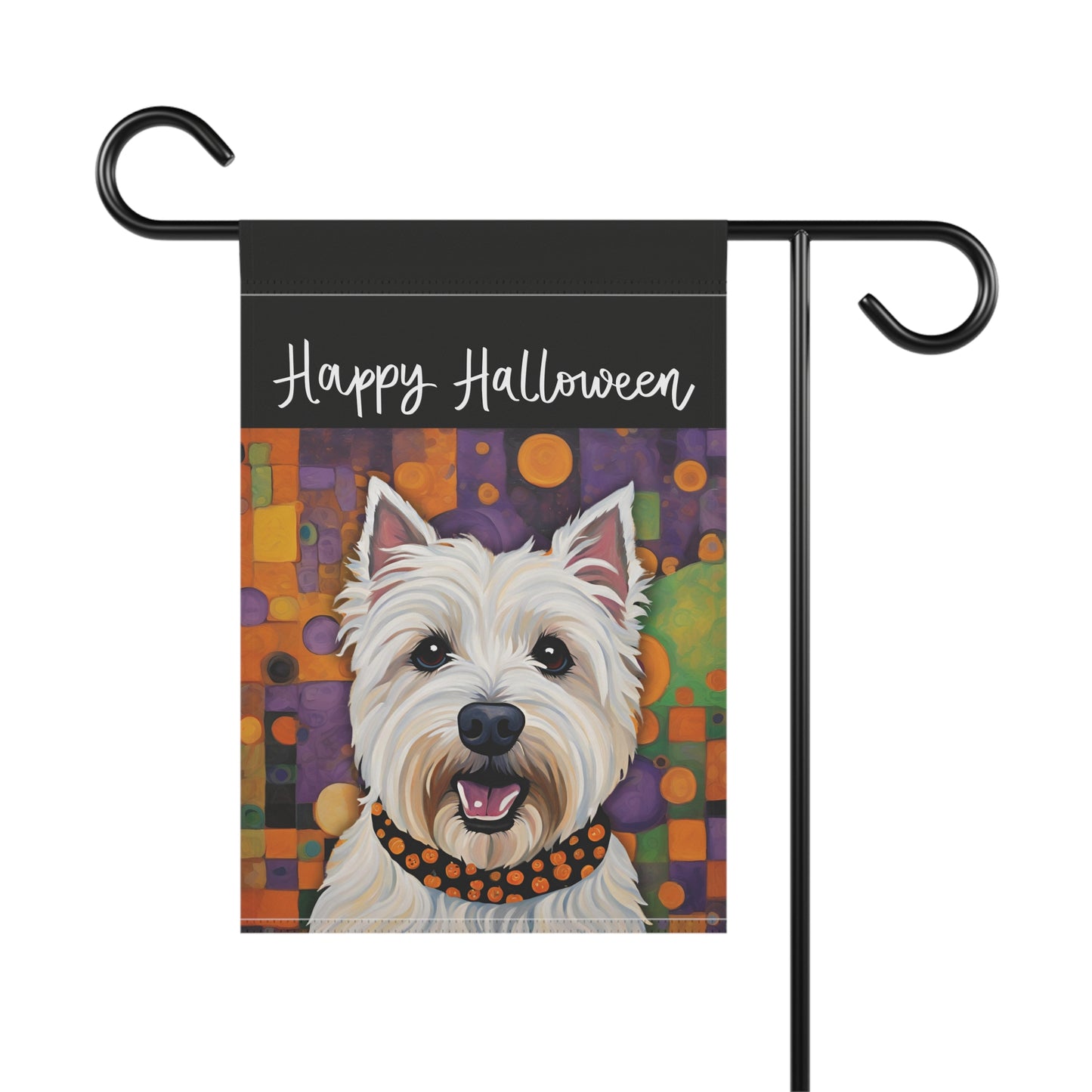 Westie Happy Halloween 2-Sided Garden & House Flag/Banner