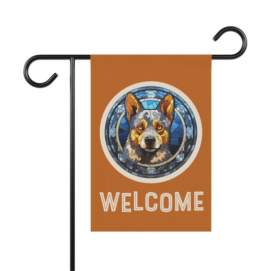 Australian Cattle Dog Welcome 2-Sided Garden & House Flag/Banner