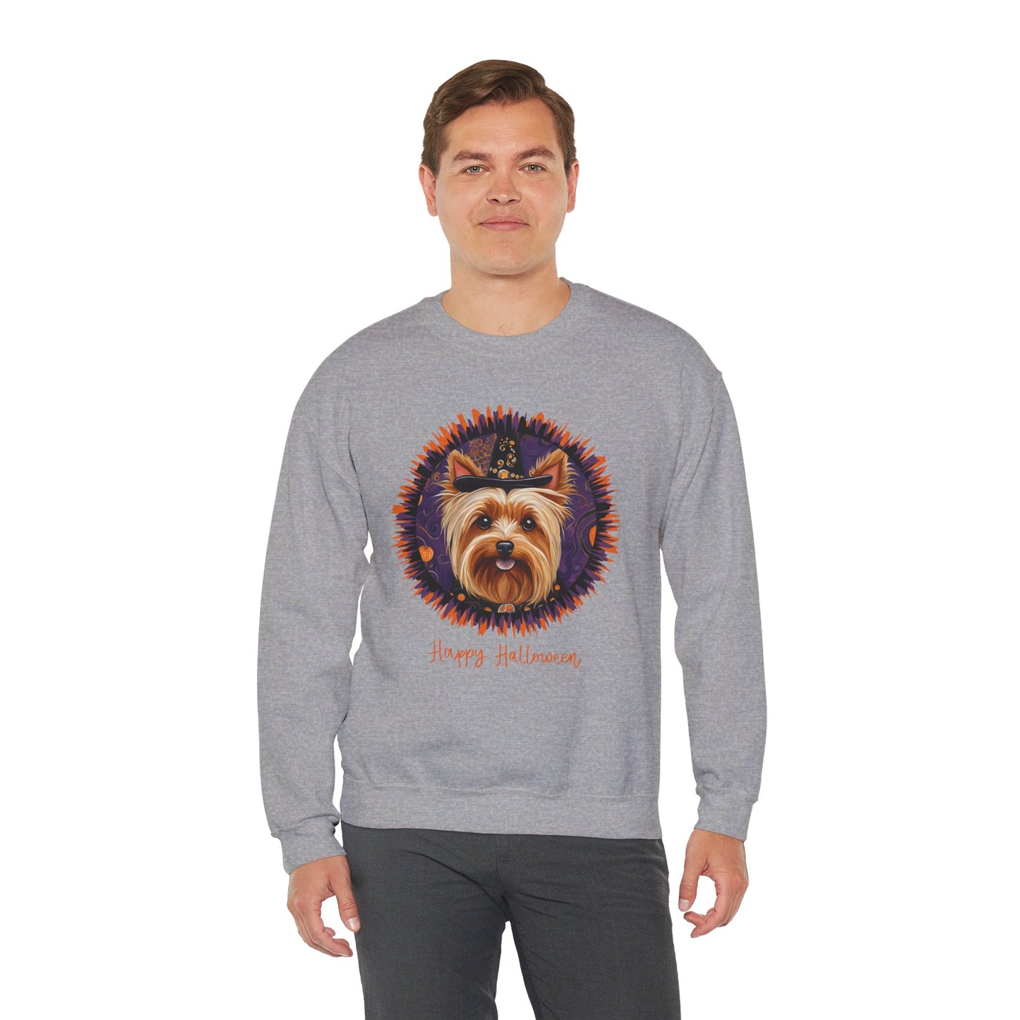 Yorkshire Terrier Halloween Unisex Heavy Blend™ Crewneck Sweatshirt