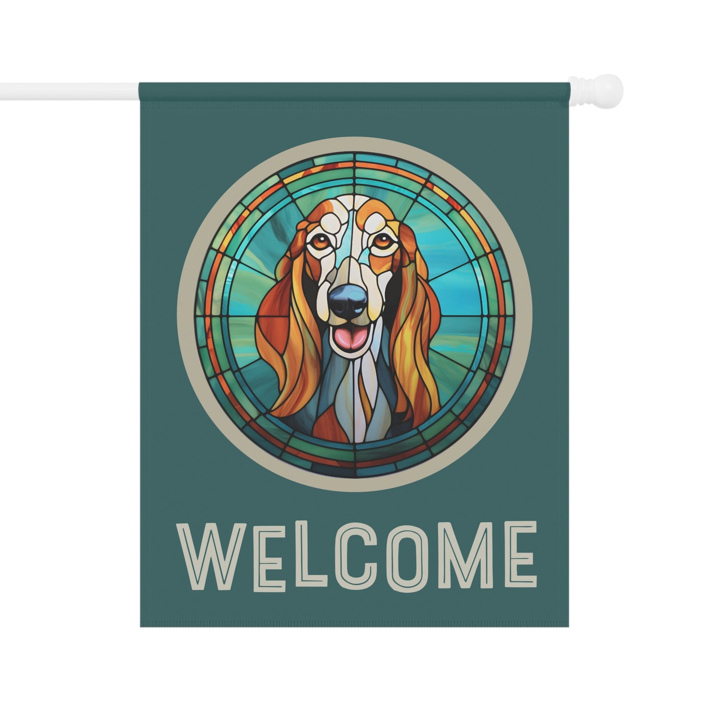 Saluki Welcome 2-Sided Garden & House Flag/Banner